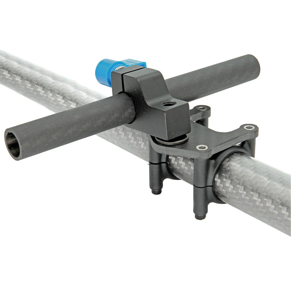 GyroVu 30 to 15mm Heavy-Duty Carbon Fiber Clamp Adapter with 6" 15mm Rod for DJI Ronin - Image 2