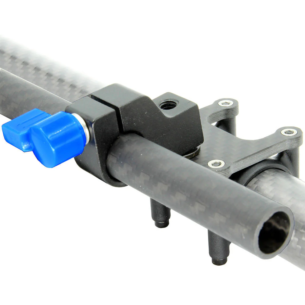 GyroVu 30 to 15mm Heavy-Duty Carbon Fiber Clamp Adapter with 6" 15mm Rod for DJI Ronin - Image 3