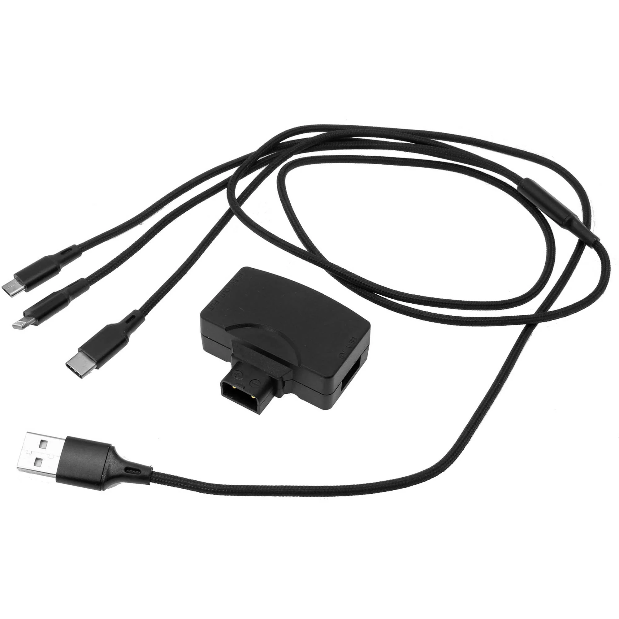 GyroVu D-Tap to USB Adapter with D-Tap Pass-Through & Universal 3-in-1 Cable - Image 2