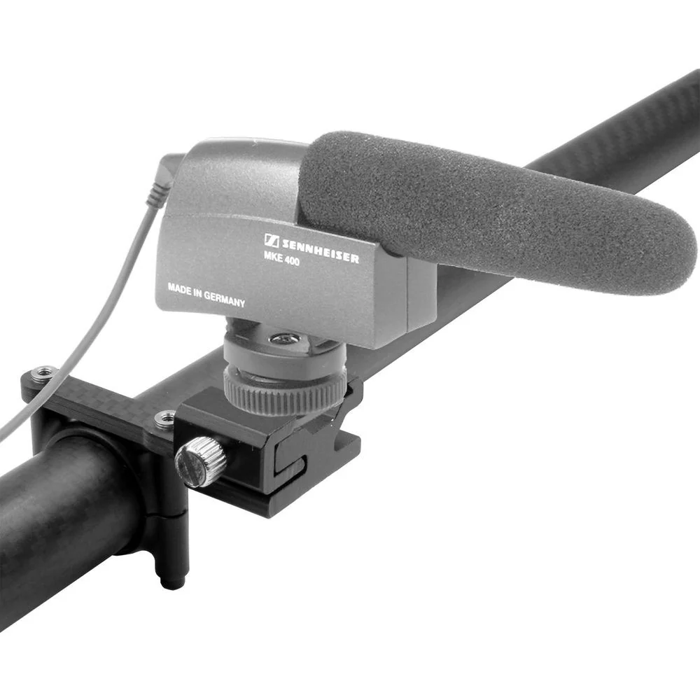 GyroVu Hot Shoe Single Carbon Fiber Mount for Mounting Microphones & Accessories for DJI Ronin Gimbals - Image 4