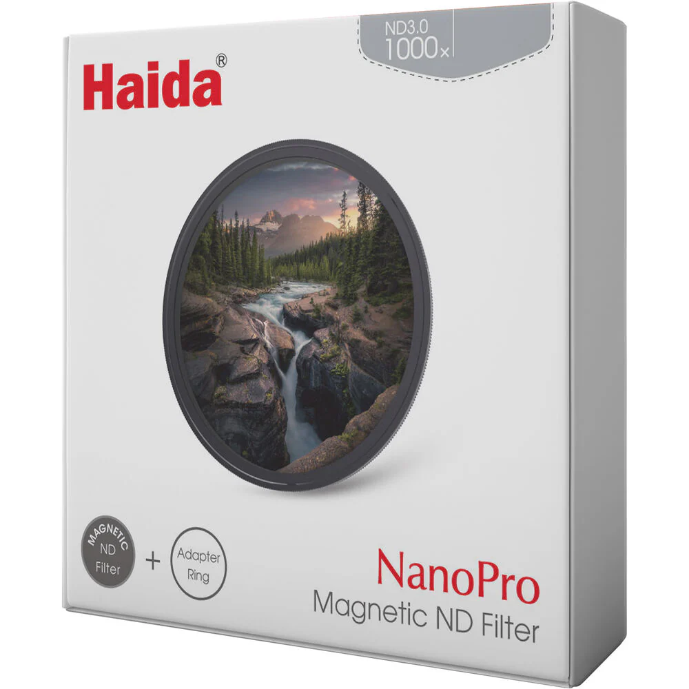 Haida NanoPro Magnetic ND3.0 Filter&nbsp;with Adapter Ring (67mm, 10-Stop) - Image 5