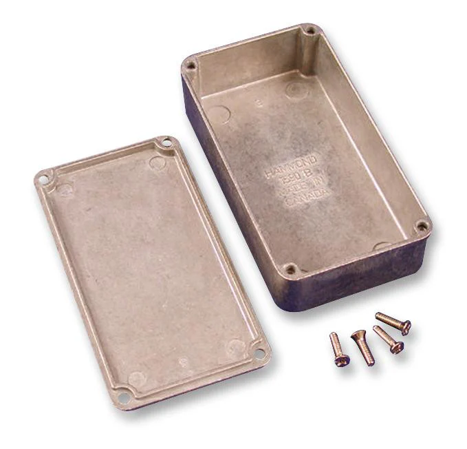 HAMMOND 1590XBK Metal Enclosure, Shielded, IP54, NEMA 12K, Instrument, Aluminium, IP54, NEMA 12K, 145 mm, 121 mm
