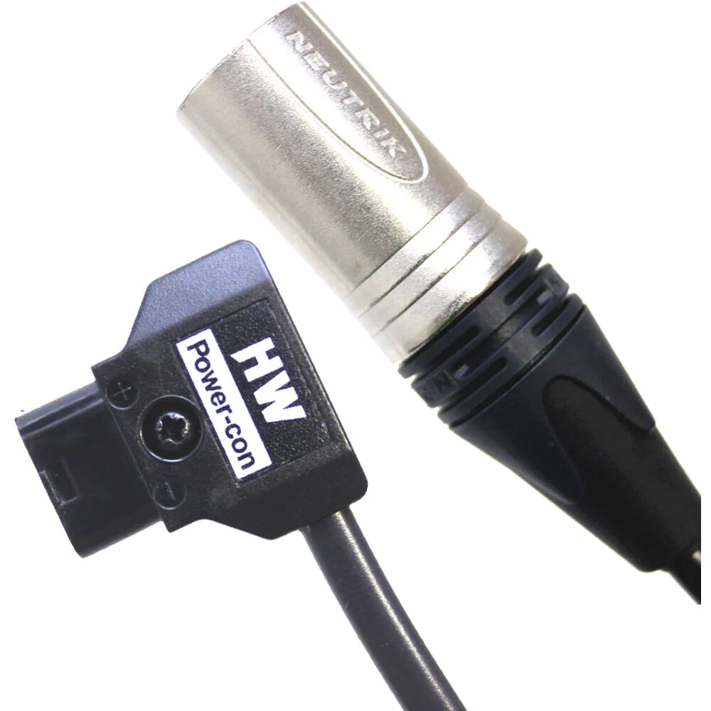 Hawk-Woods D-Tap to 3-Pin XLR Cable for Litepanels Astra (1.4')