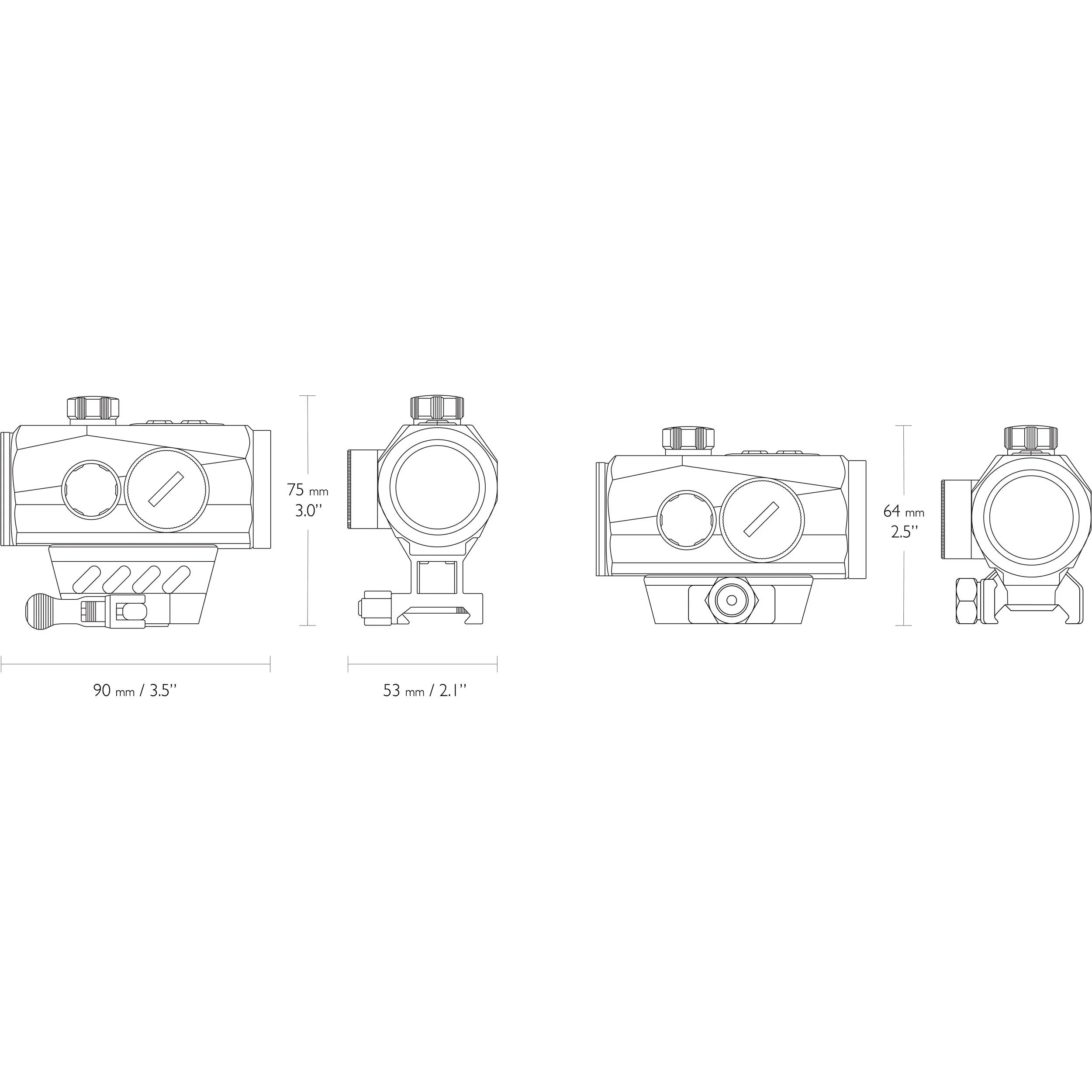 Hawke Sport Optics 1x30 Endurance Reflex Dot Sight (3 MOA Green Dot) - Image 6
