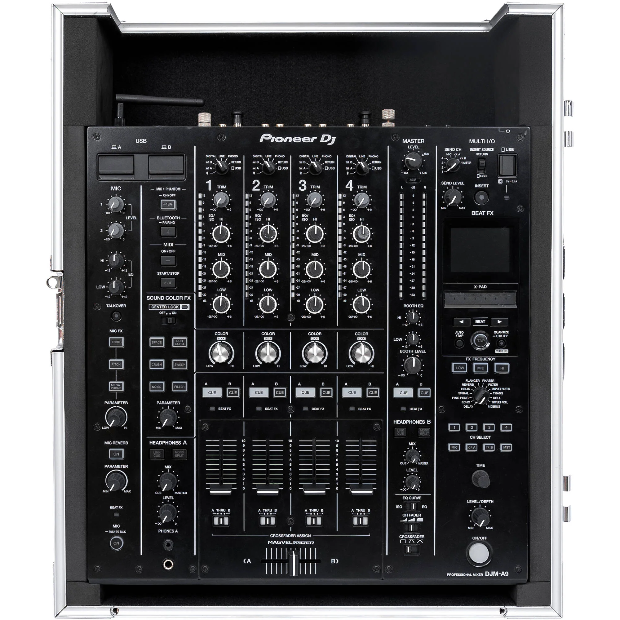 Headliner Flight Case for Pioneer DJ DJM-A9 (Silver/Black) - Image 6