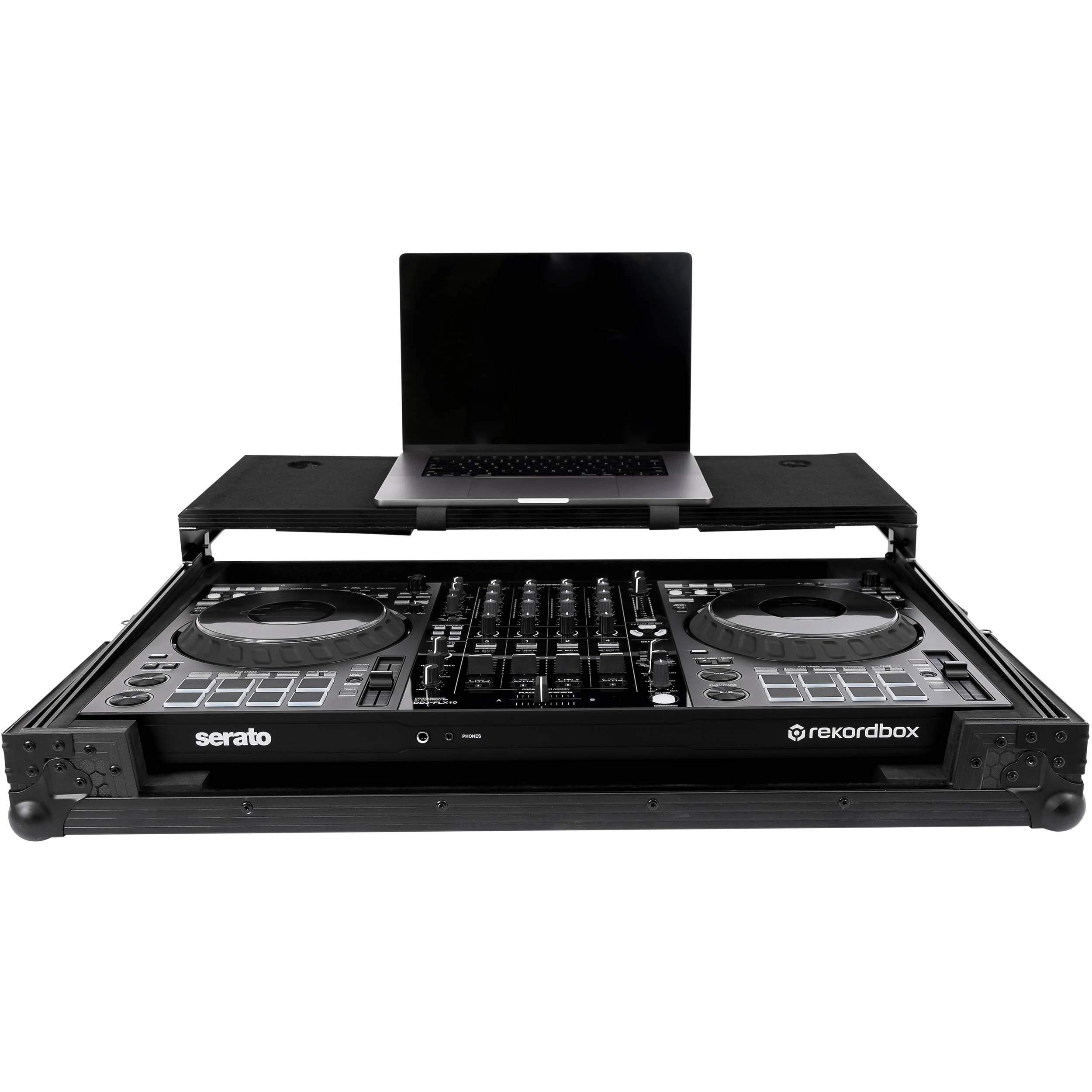 Headliner Flight Case with Laptop Platform for Pioneer DDJ-FLX10 and DDJ-1000SRT (All Black) - Image 5
