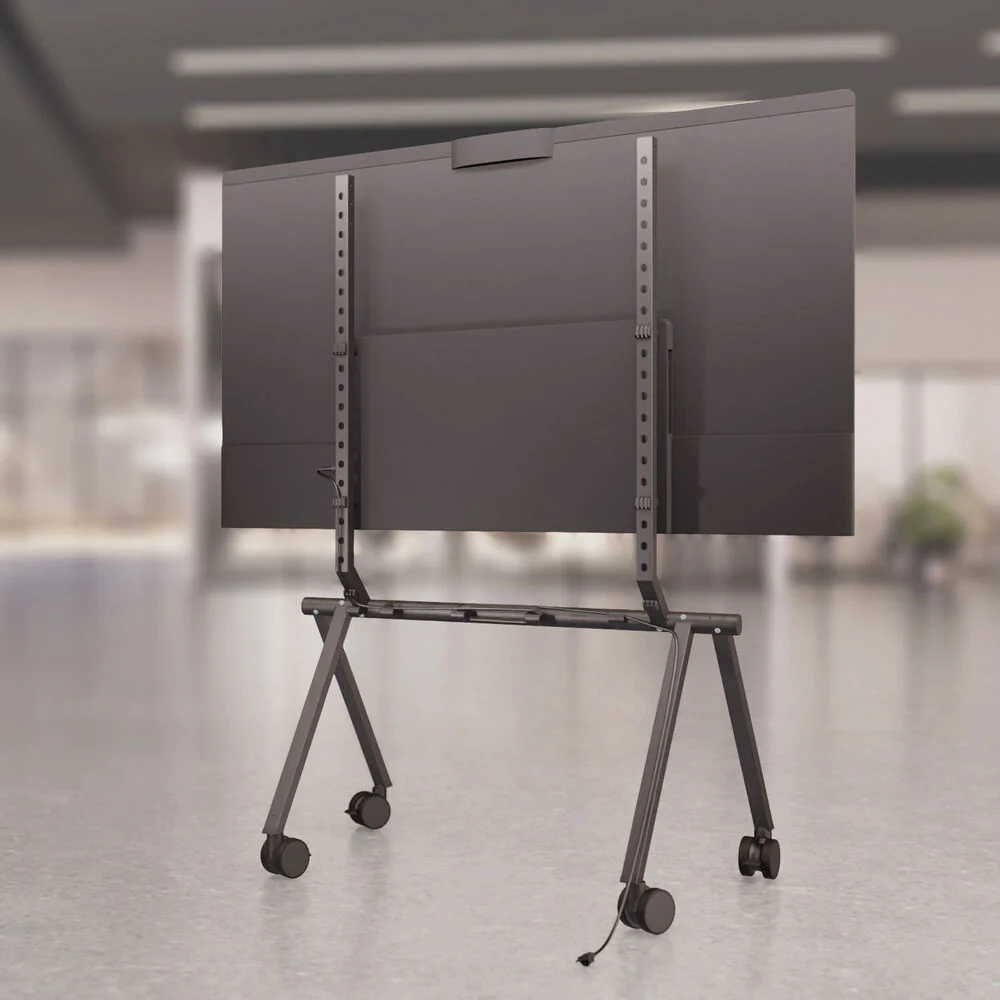 Heckler Collaboration Stand Rolling Display Mount for 50 to 75" Displays (Black) - Image 2