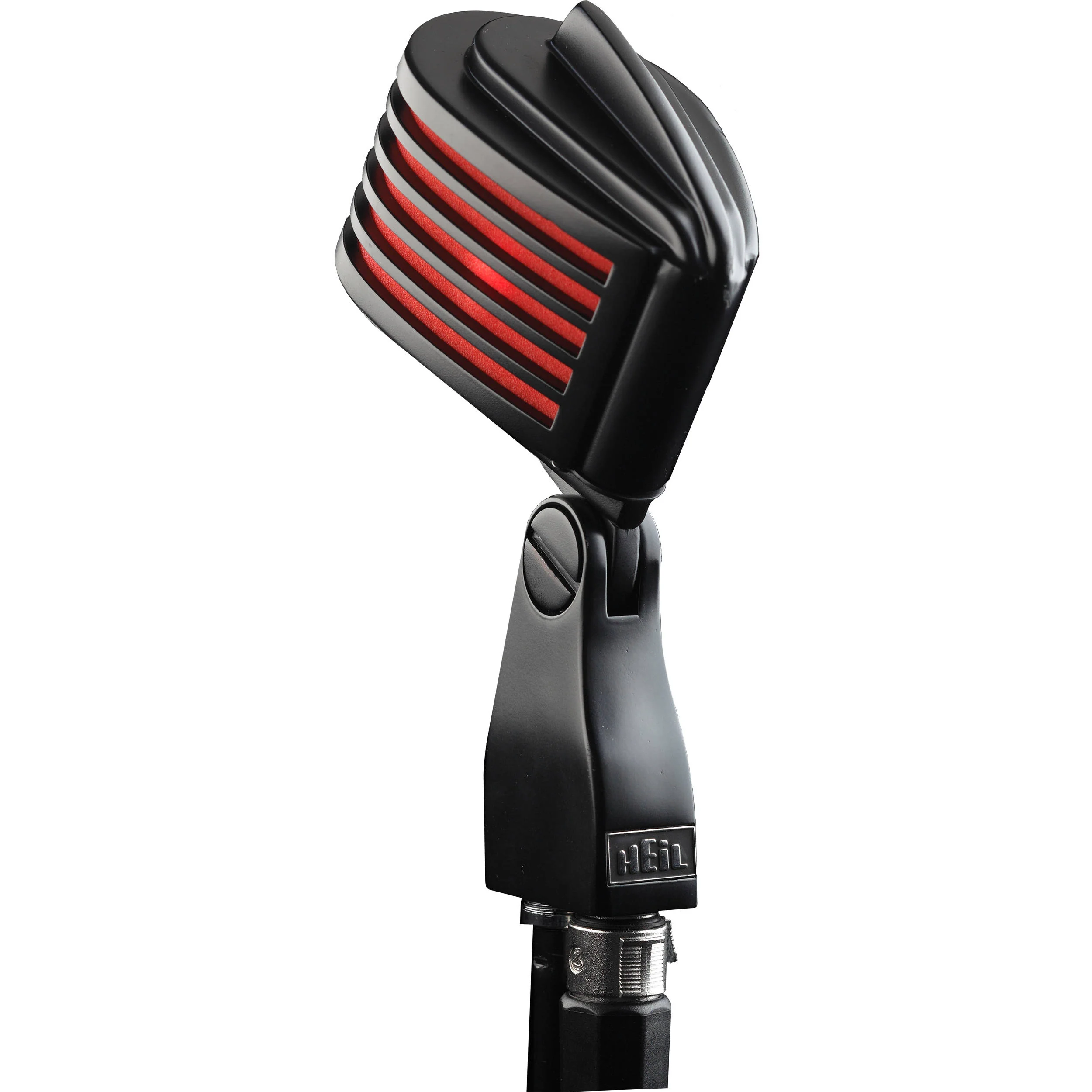 Heil Sound The Fin Vocal Microphone with LED Lights (Matte Black Body, Red LEDs) - Image 2