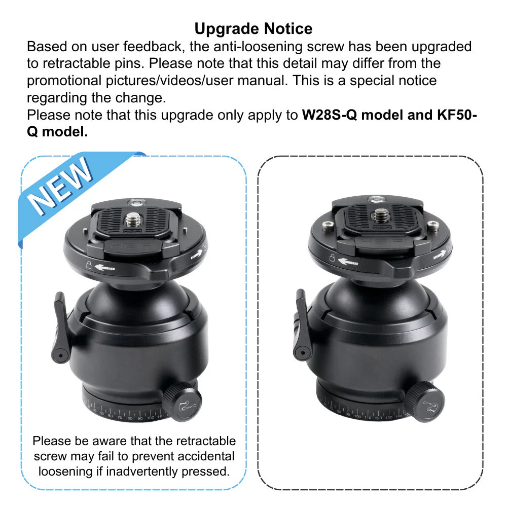 Heipi KF50-Q Ball Head (Locking Ring) - Image 7