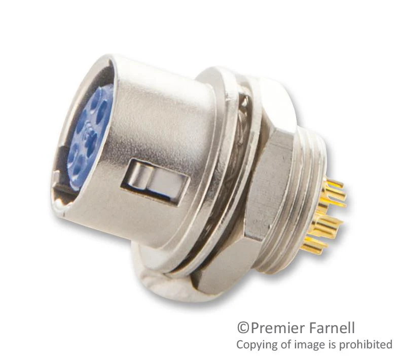HIROSE(HRS) HR10-7R-6S(73) HR10-7R-6S(73) Circular Connector HR10 Series Panel Mount Receptacle 6 Contacts Solder Socket - Image 2