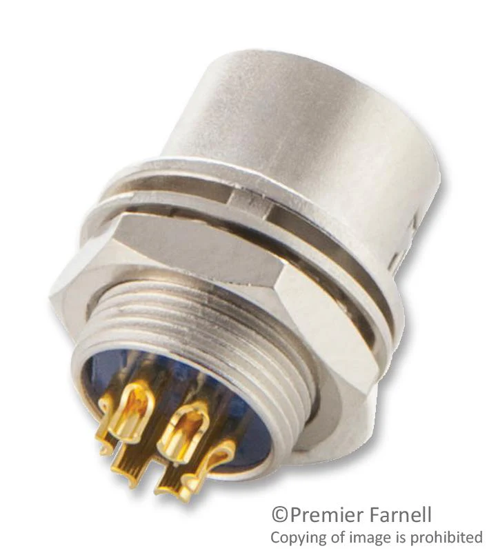 HIROSE(HRS) HR10-7R-6S(73) HR10-7R-6S(73) Circular Connector HR10 Series Panel Mount Receptacle 6 Contacts Solder Socket - Image 4
