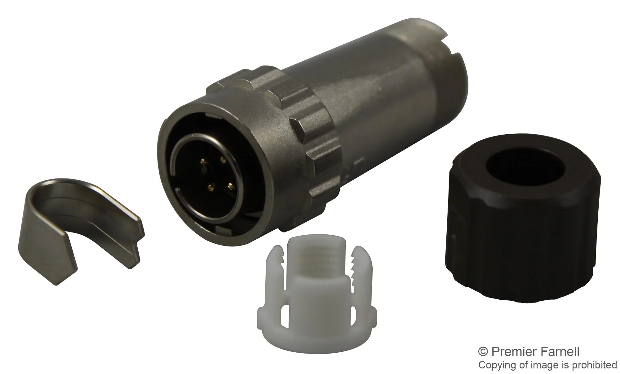 HIROSE(HRS) LF10WBPD-4P(31) Circular Connector LF Series Cable Mount Plug 4 Contacts Solder Pin Bayonet Zinc Alloy Body
