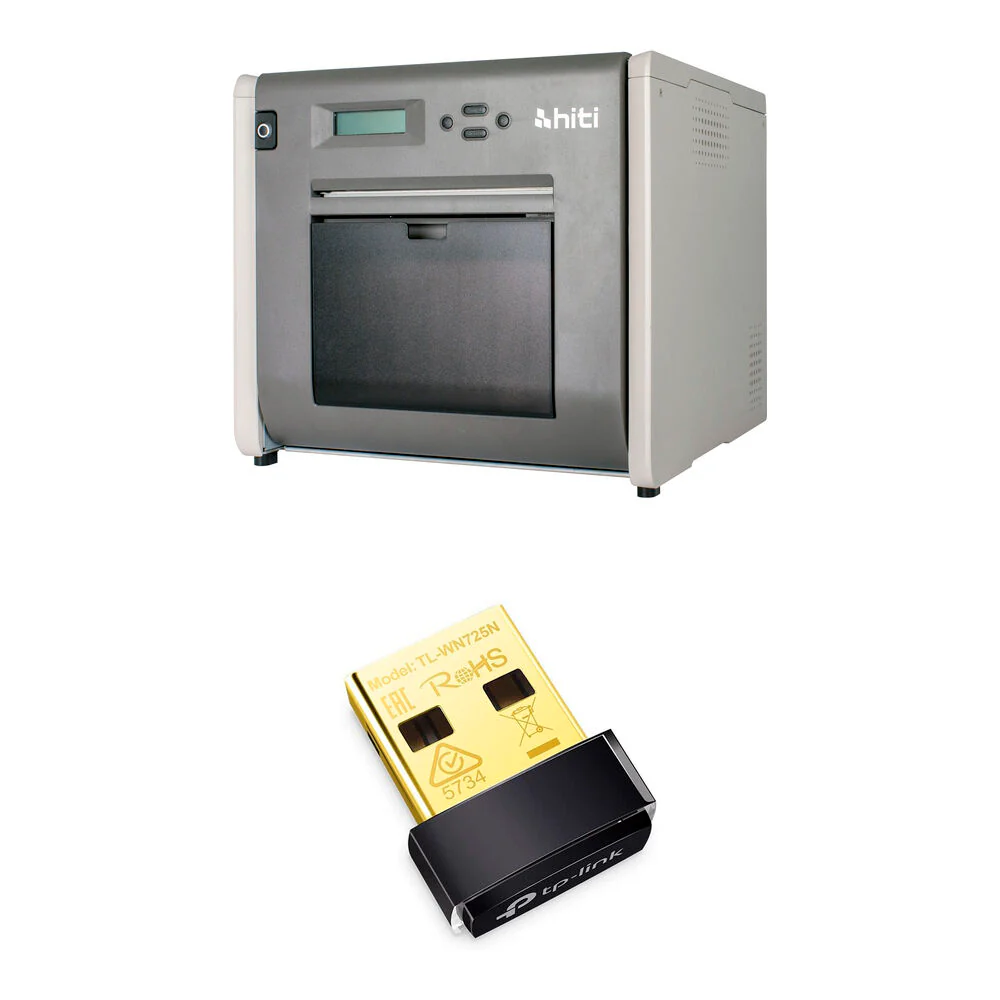 HiTi P525L Photo Printer with TL-WN725N Wireless N Nano USB Adapter Kit