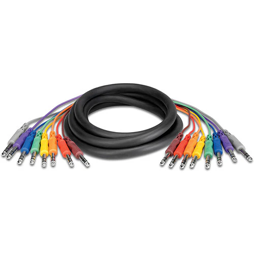 Hosa Technology CSS807 8-Channel Stereo Male 1/4" Phone to Stereo Male 1/4" Phone Snake Cable - 23' (7 m) - Image 2