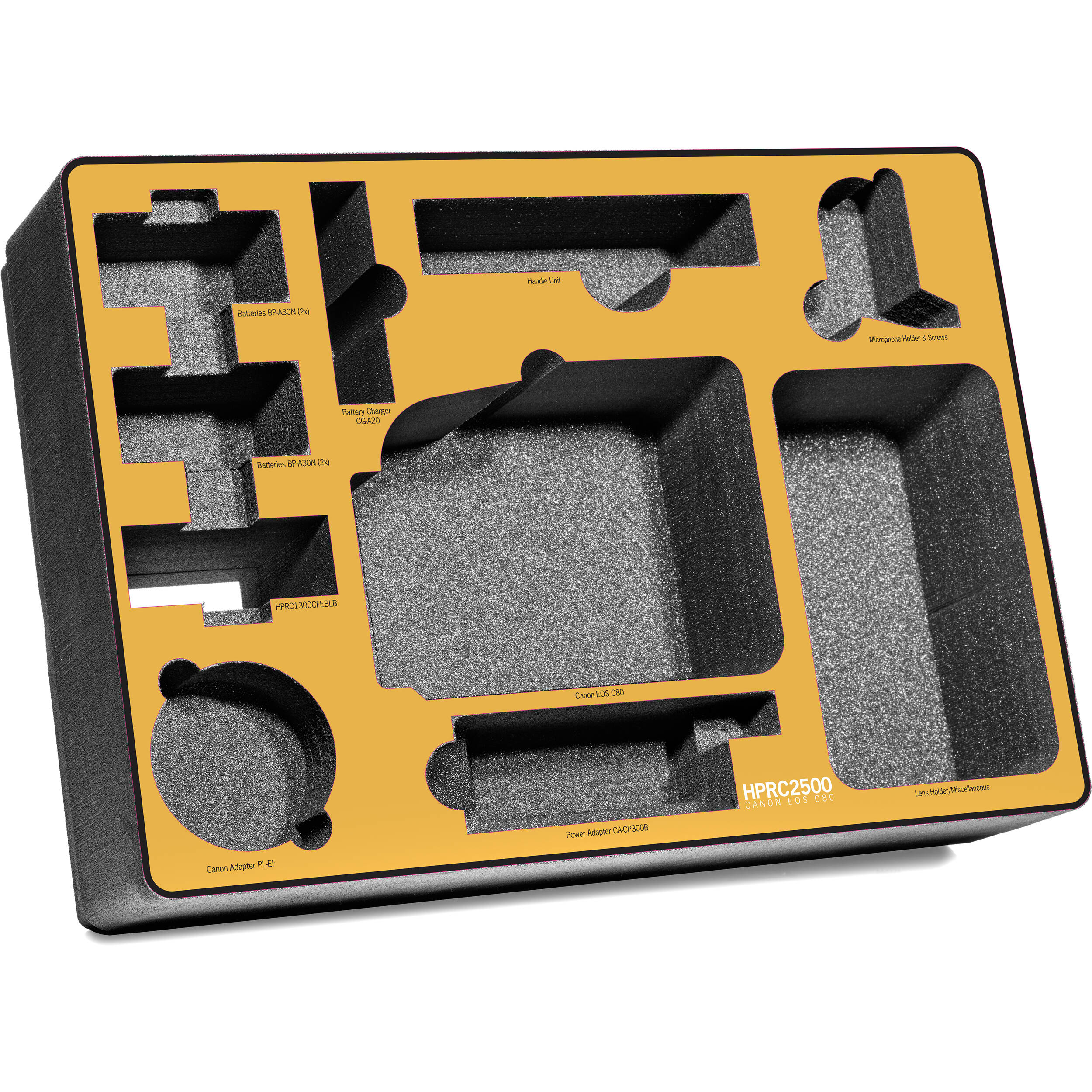 HPRC Protective Hard Case with Foam Insert for Canon EOS C80 - Image 4