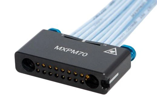 HUBER+SUHNER MF53/2X8A"11MXPM/11PC185/305 RF / Coaxial Cable Assembly, Multicoax Breakout, 2x8, MXPM 2 x 8 Plug to PC185 Plug