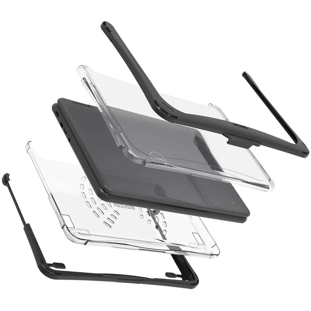 iBenzer Hexpact Case for Dell 11" Chromebook 3110/3100 2-in-1 (Black) - Image 4