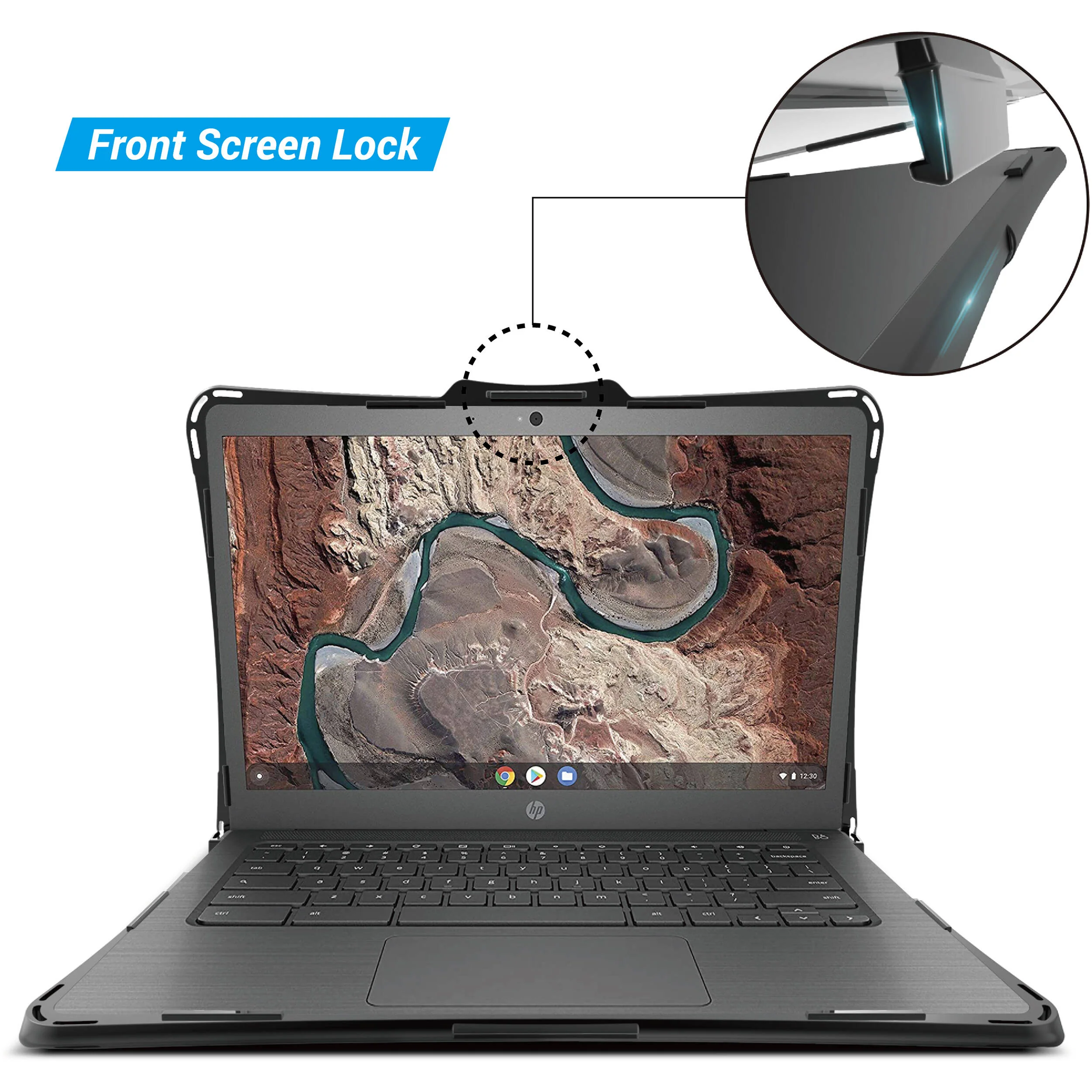 iBenzer Hexpact Case for HP 14" Chromebook G6 and G7 (Black) - Image 6