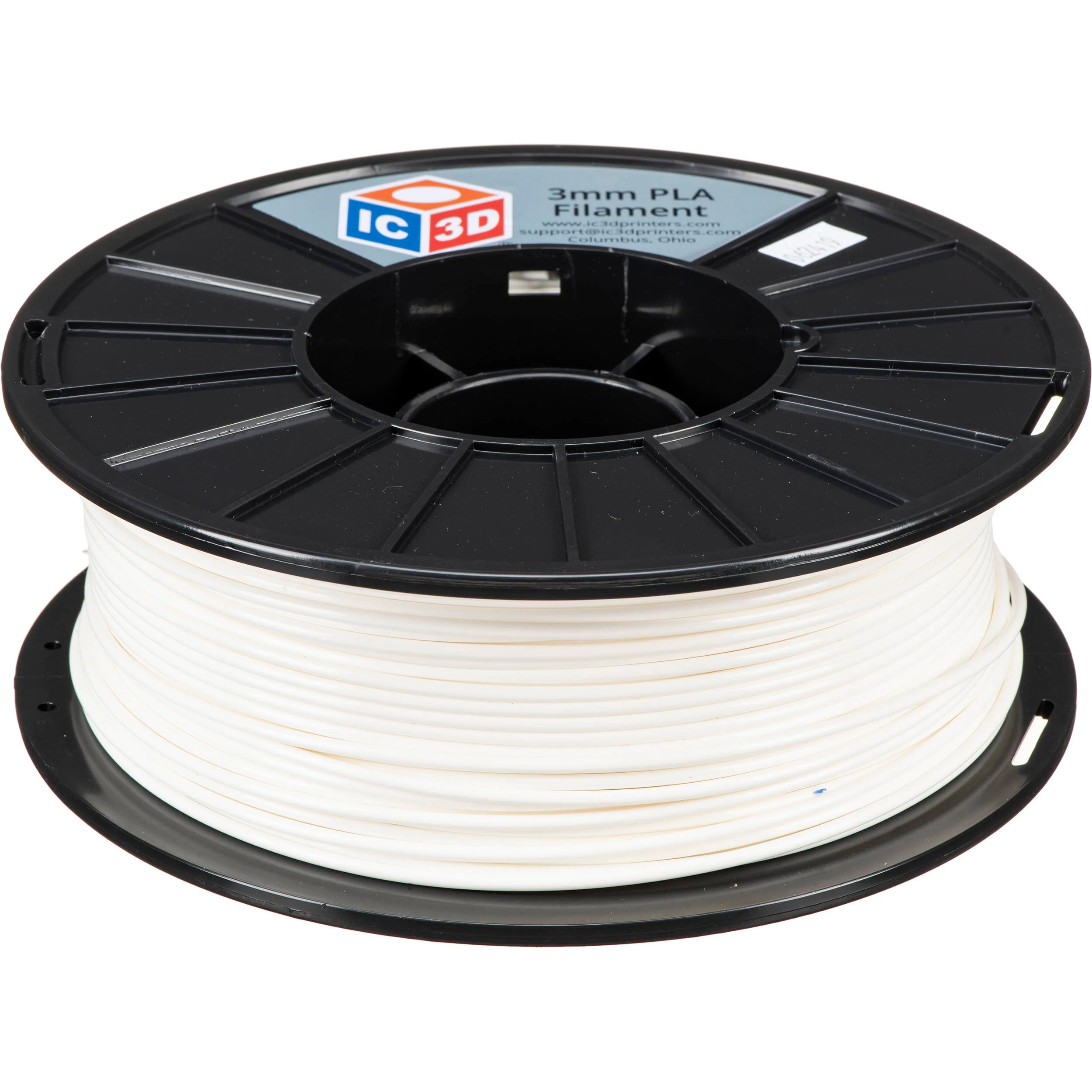 IC3D Industries 2.85mm PLA Filament (1kg, White)