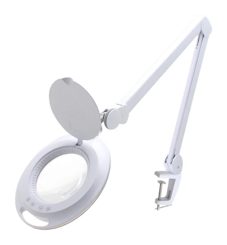 IDEAL-TEK LE-W5D.IT Magnifying LED Lamp, 2.25x, EU Plug, Bench/Desktop, High-Precision Tasks