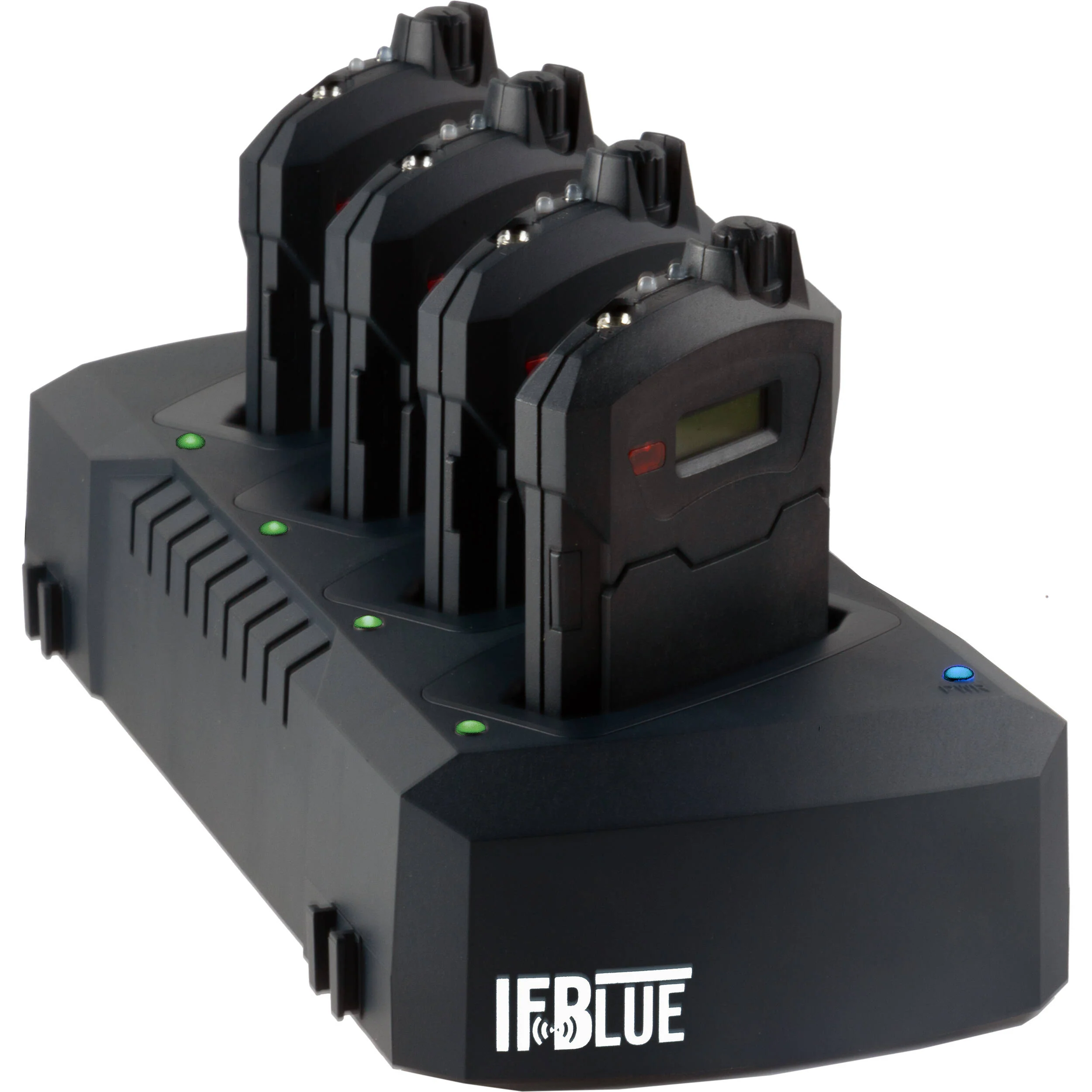 IFBlue IFBR1C 4-Person Bodypack IFB Receiver Kit with Charging Dock (941: 941 to 960 MHz)