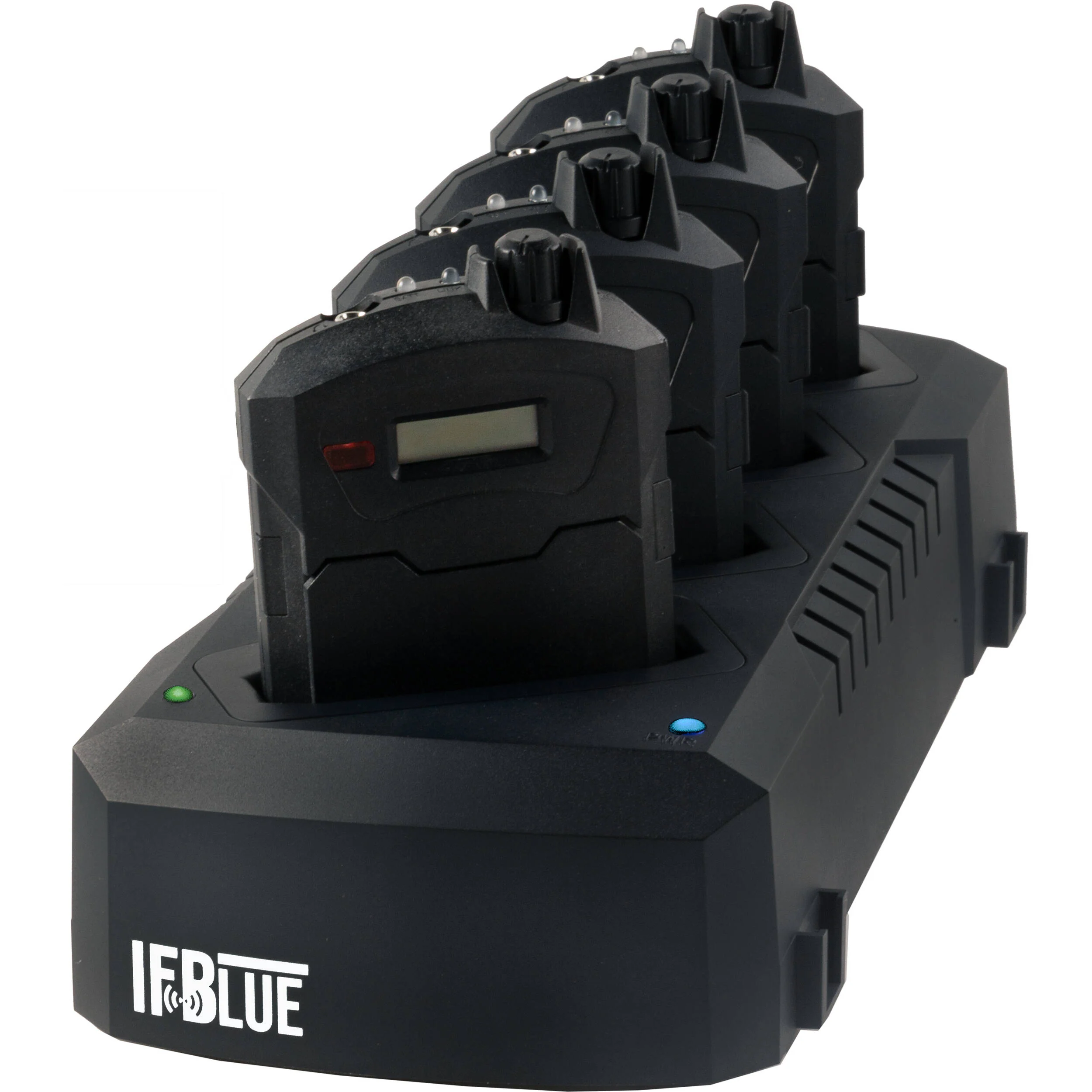 IFBlue IFBR1C 4-Person Bodypack IFB Receiver Kit with Charging Dock (941: 941 to 960 MHz) - Image 4