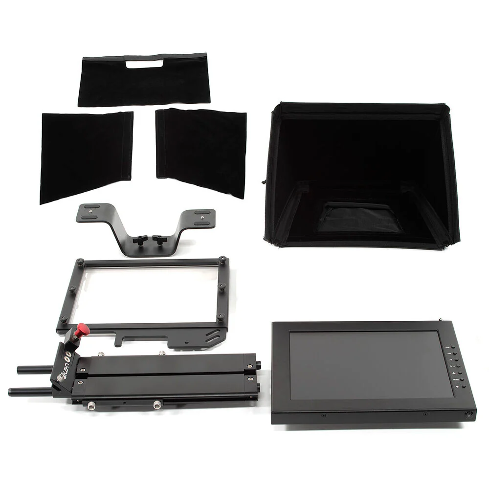 ikan Professional 12" Portable Teleprompter Travel Kit with Rolling Hard Case - Image 2