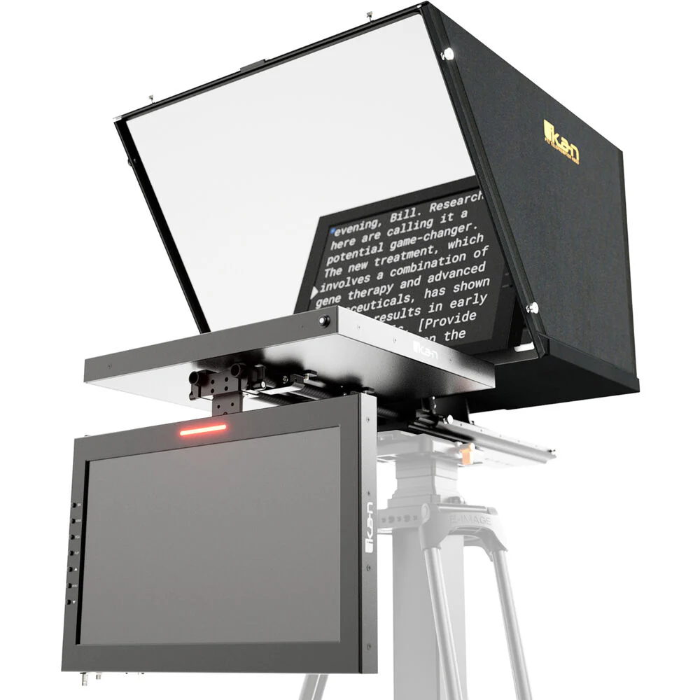 ikan Professional 15" High-Bright PTZ Teleprompter with Talent Monitor - Image 2