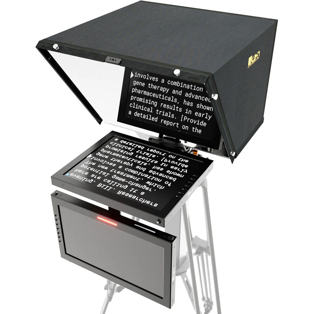 ikan Professional 15" High-Bright PTZ Teleprompter with Talent Monitor - Image 4
