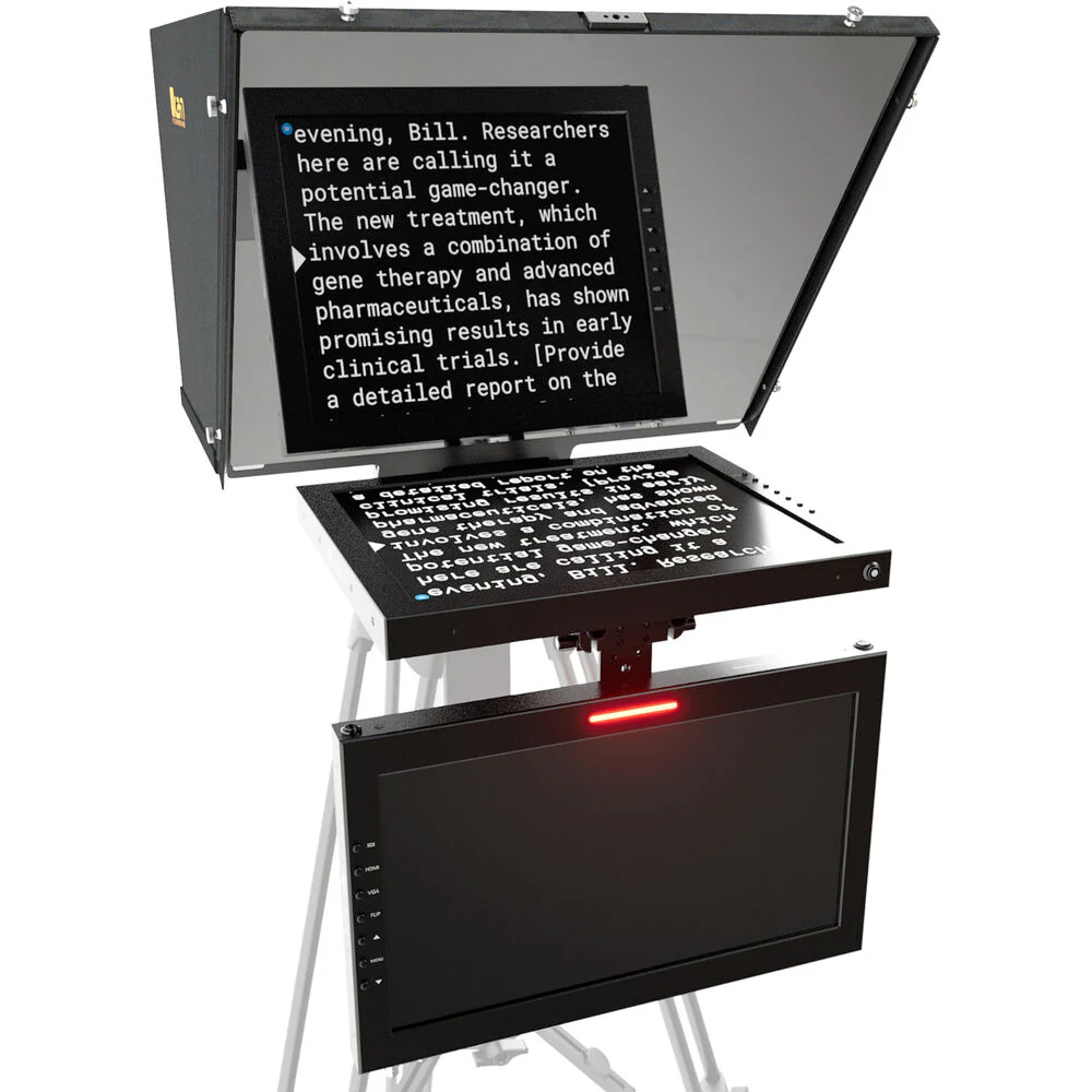 ikan Professional 15" High-Bright PTZ Teleprompter with Talent Monitor - Image 5