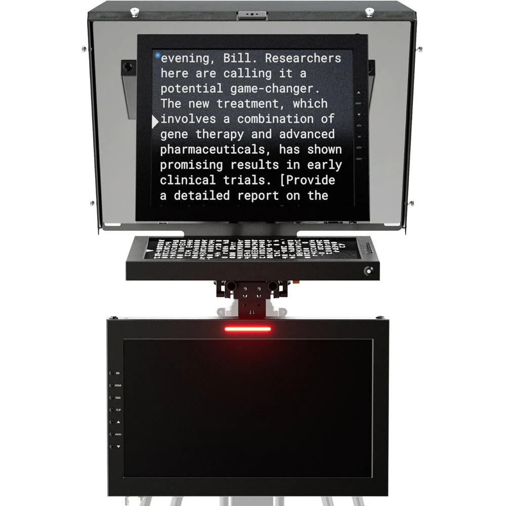 ikan Professional 15" High-Bright PTZ Teleprompter with Talent Monitor - Image 6