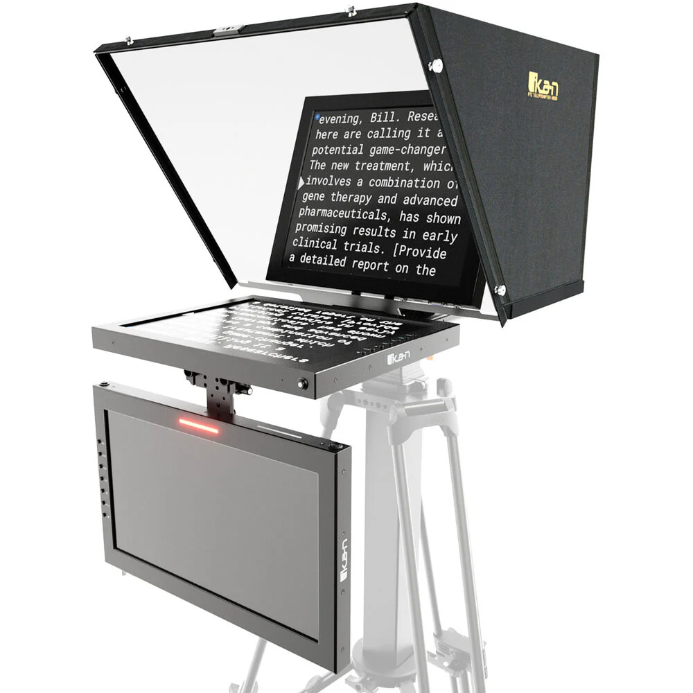 ikan Professional 15" High-Bright PTZ Teleprompter with Talent Monitor - Image 7