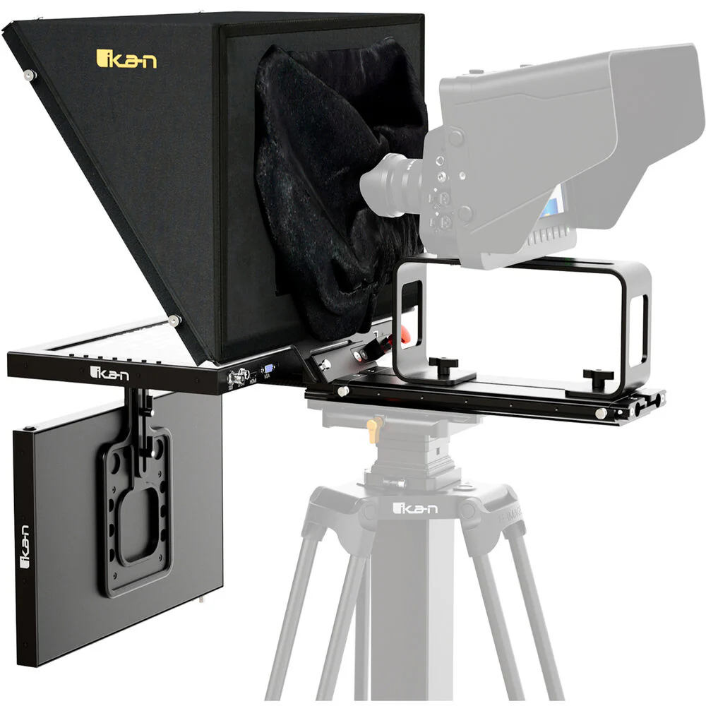 ikan Professional 15" SDI Teleprompter with Widescreen Tally Monitor & Talent Monitor - Image 3