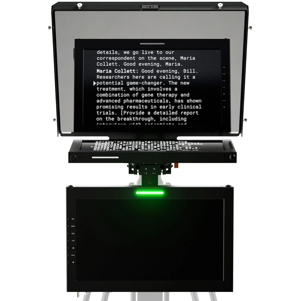 ikan Professional 15" SDI Teleprompter with Widescreen Tally Monitor & Talent Monitor - Image 5