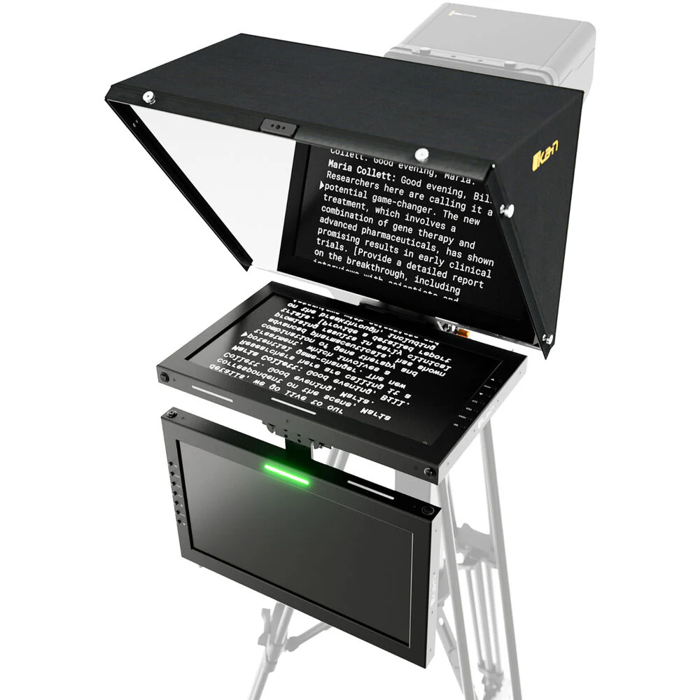 ikan Professional 15" SDI Teleprompter with Widescreen Tally Monitor & Talent Monitor - Image 6
