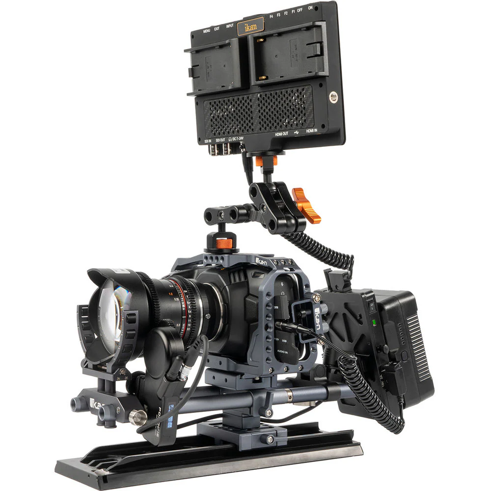 ikan Stratus V-Mount Battery Plate With 15mm Rod Mount For Black Magic Pocket Cinema Camera - Image 9
