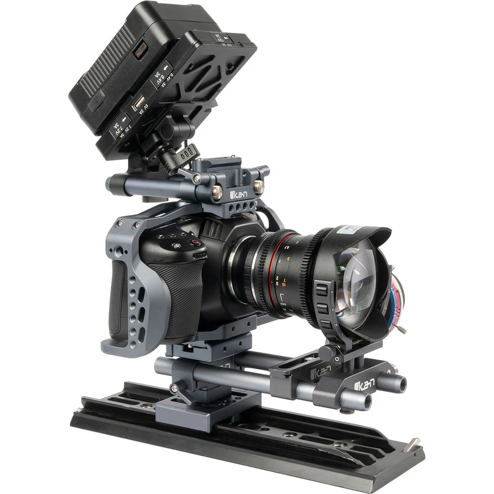 ikan Stratus V-Mount Battery Plate With 15mm Rod Mount For Canon C200,C300 Camera - Image 7