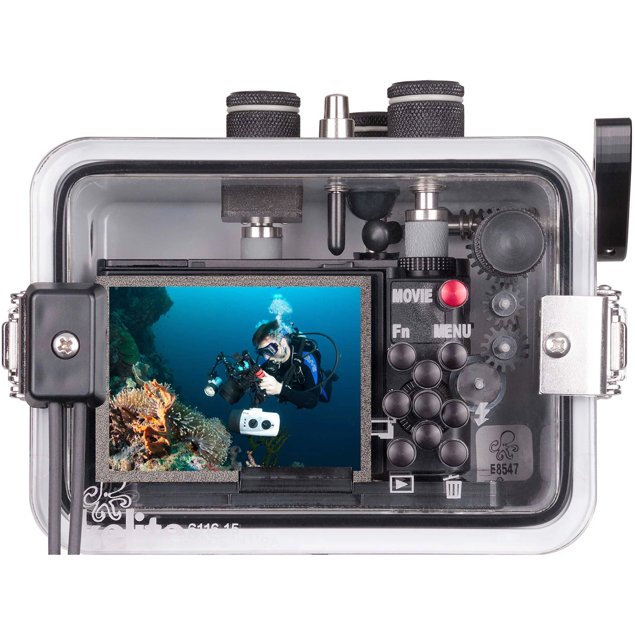 Ikelite Underwater Housing for Sony Cyber-shot RX100 Mark III, IV, or V (Updated Version, White) - Image 3