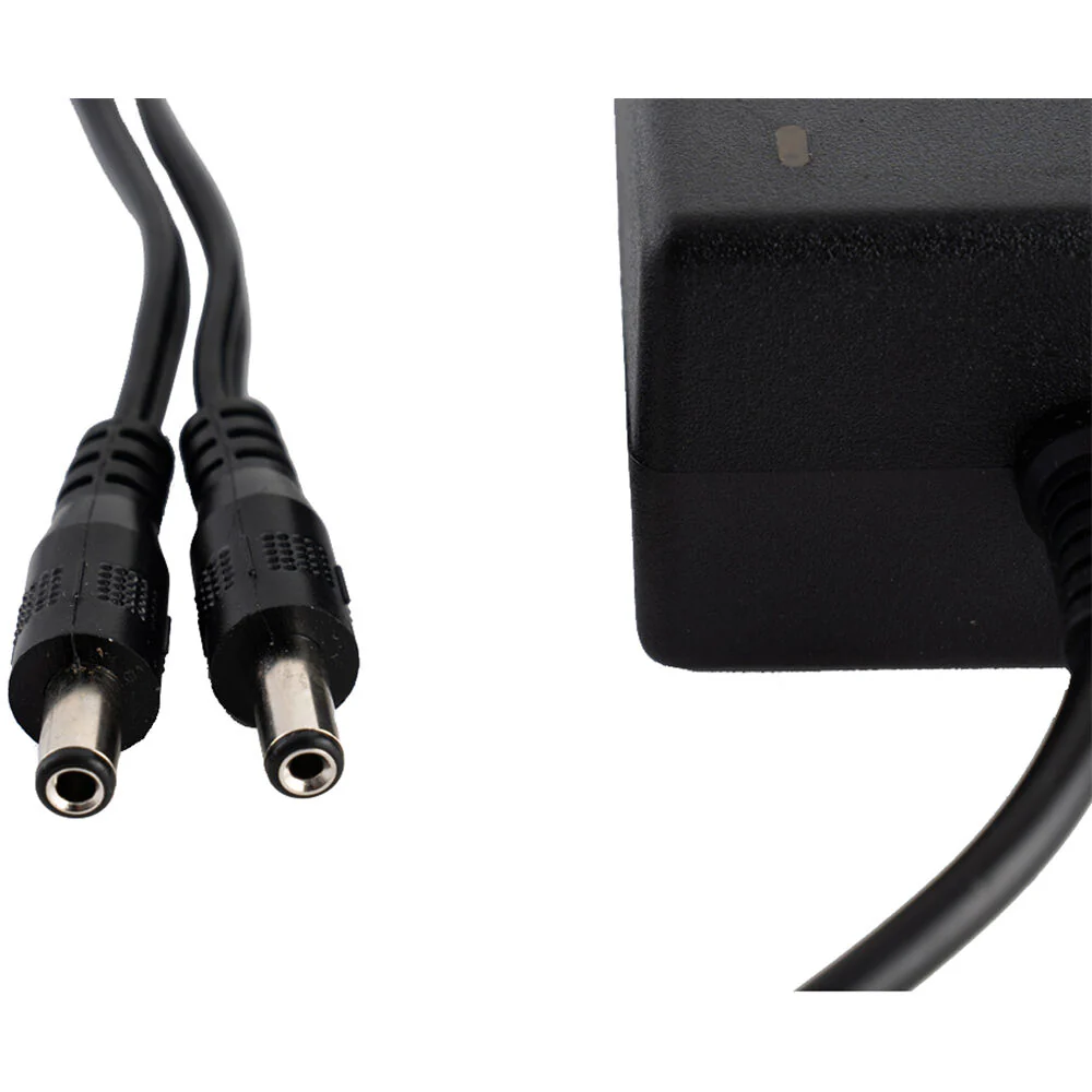 IndiPRO Tools 12V/6A AC Wall Plug to 2.1 and 2.5mm DC Y-Cable Adapter - Image 3