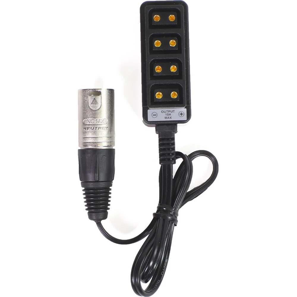 IndiPRO Tools 3-Pin Male XLR to 4-Way D-Tap Splitter Cable (22") - Image 2