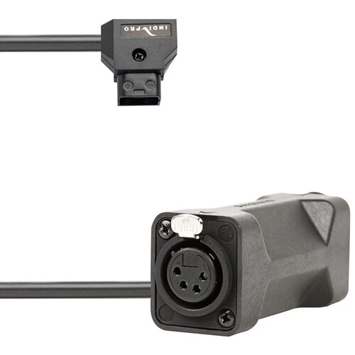 IndiPRO Tools D-Tap to 3-Pin and 4-Pin Female XLR Connectors Cable (24")