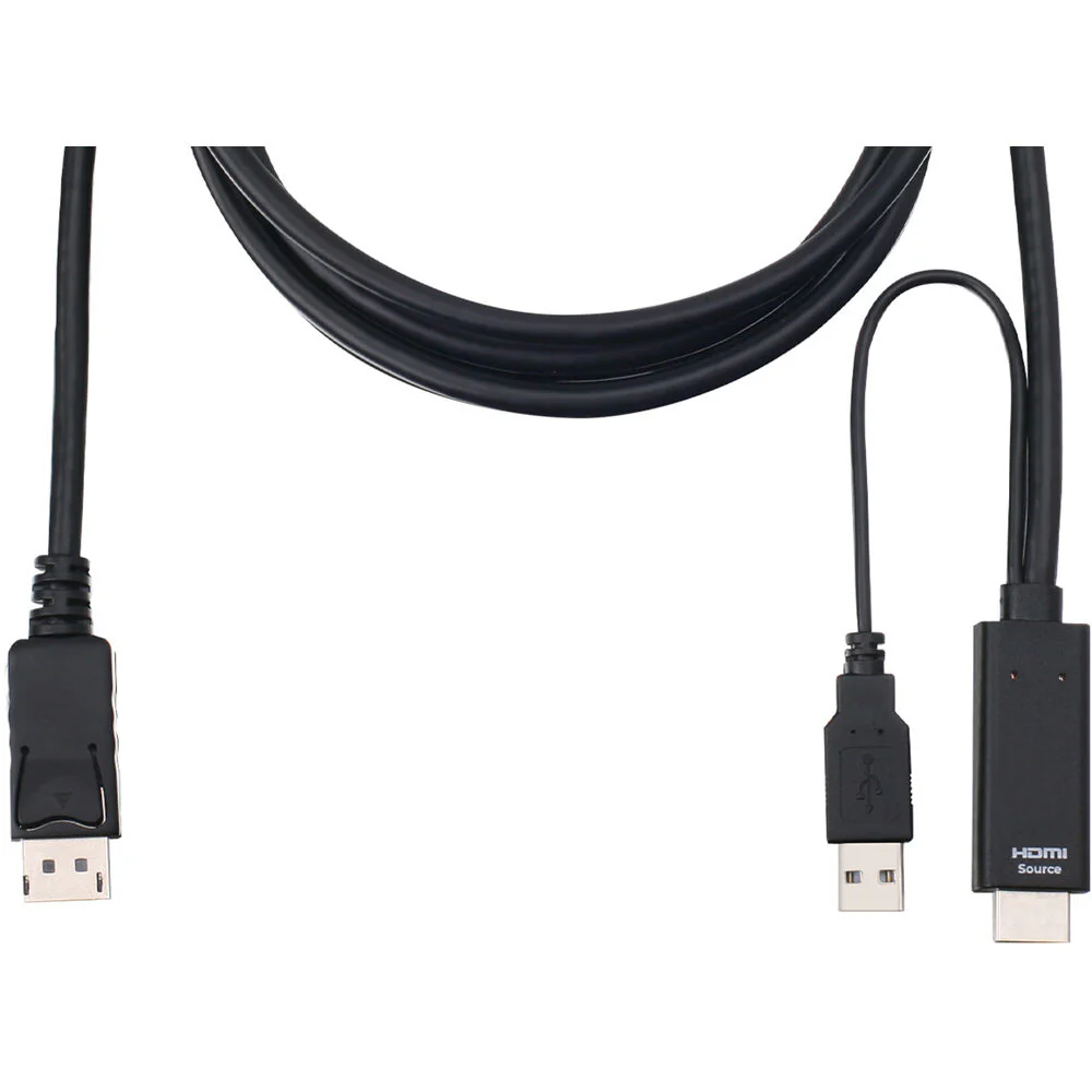 IOGEAR 4K Single-View HDMI to DisplayPort, USB KVM Cable Kit with Audio (6') - Image 3