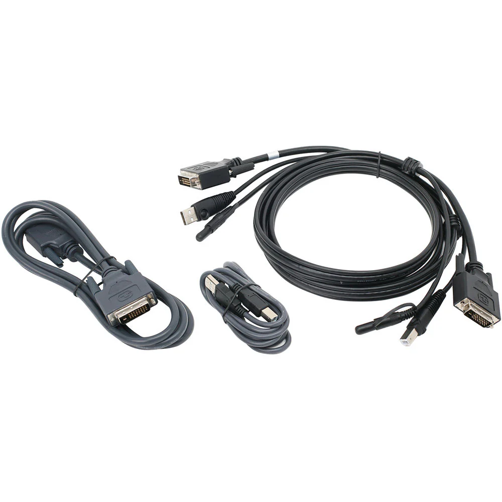 IOGEAR Dual View DVI and USB KVM Cable Kit with Audio (6') - Image 2