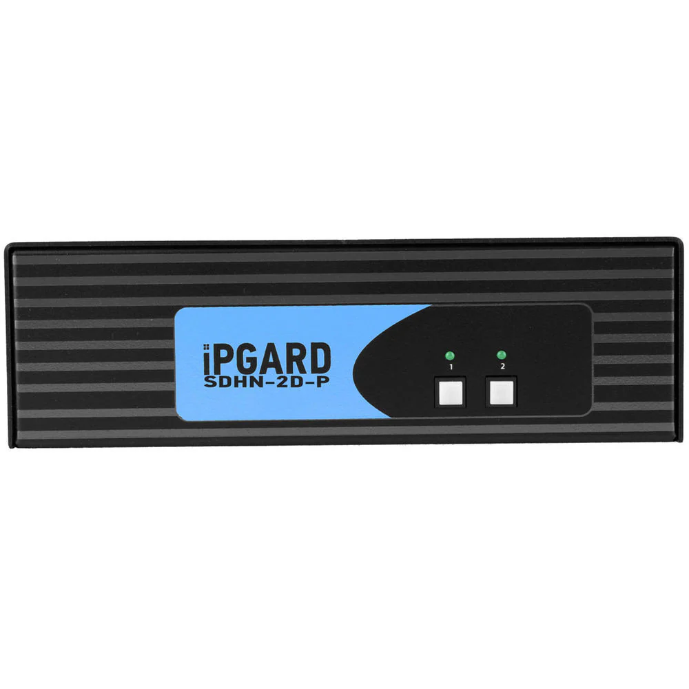 IPGard SDHN-2D-P 2-Port Dual-Head 4K DP-to-HDMI KVM Switch with CAC Port - Image 3