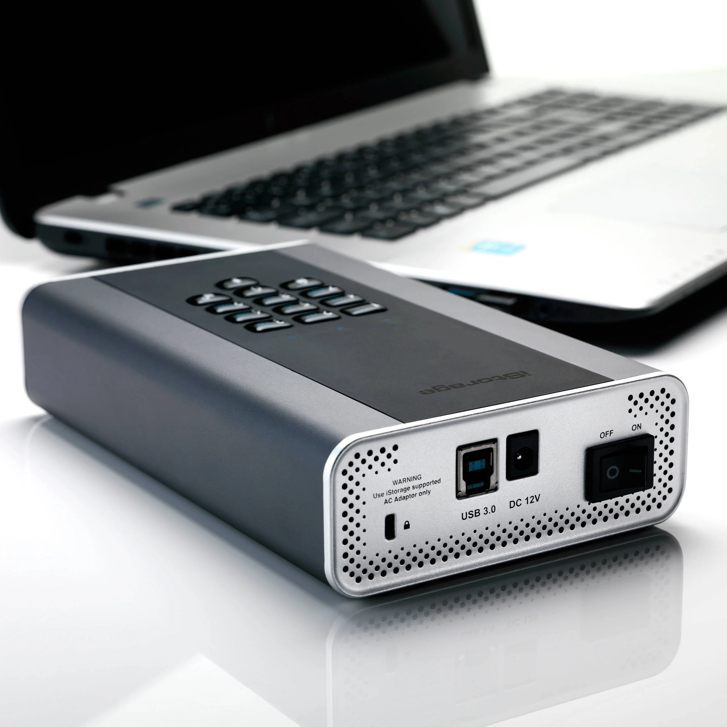 Istorage 10TB diskAshur DT2 USB 3.1 Encrypted Desktop HDD (Graphite) - Image 7