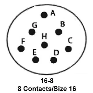 ITT CANNON KPSE01E16-8SY Circular Connector, KPS Series, MIL-DTL-26482 Series I, Cable Mount Receptacle, 8 Contacts - Image 2