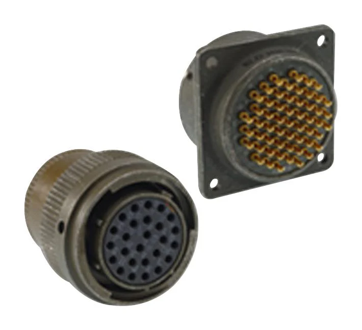 ITT CANNON KPT01F12-10S Circular Connector, KPT Series, MIL-DTL-26482 Series I, Cable Mount Receptacle, 10 Contacts