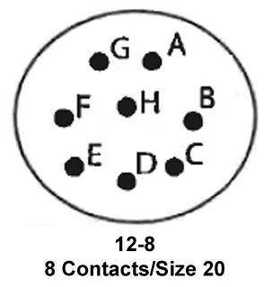 ITT CANNON KPT08A12-8S Circular Connector, KPT Series, MIL-DTL-26482 Series I, Right Angle Plug, 8 Contacts, Solder Socket - Image 2