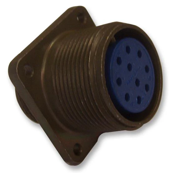 ITT Cannon MS3100F20-4SF187 MS3100F20-4SF187 Circular Connector MIL-DTL-5015 Series Wall Mount Receptacle 4 Contacts Solder Socket Threaded