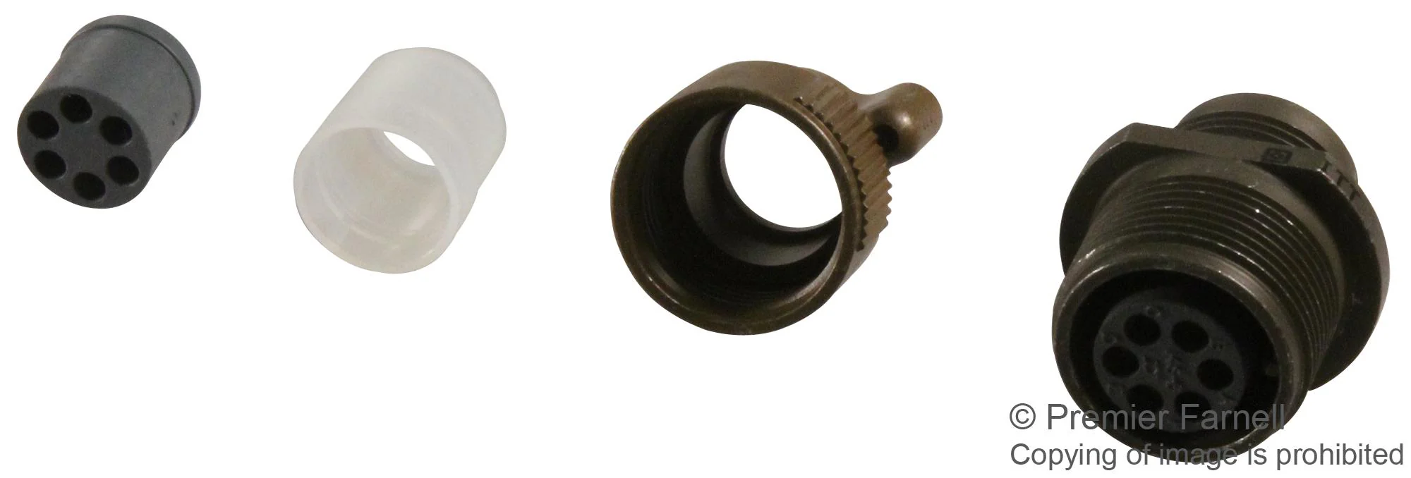 ITT Cannon MS3101R14S-6S MS3101R14S-6S Circular Connector MIL-DTL-5015 Series Cable Mount Receptacle 6 Contacts Solder Socket - Image 2